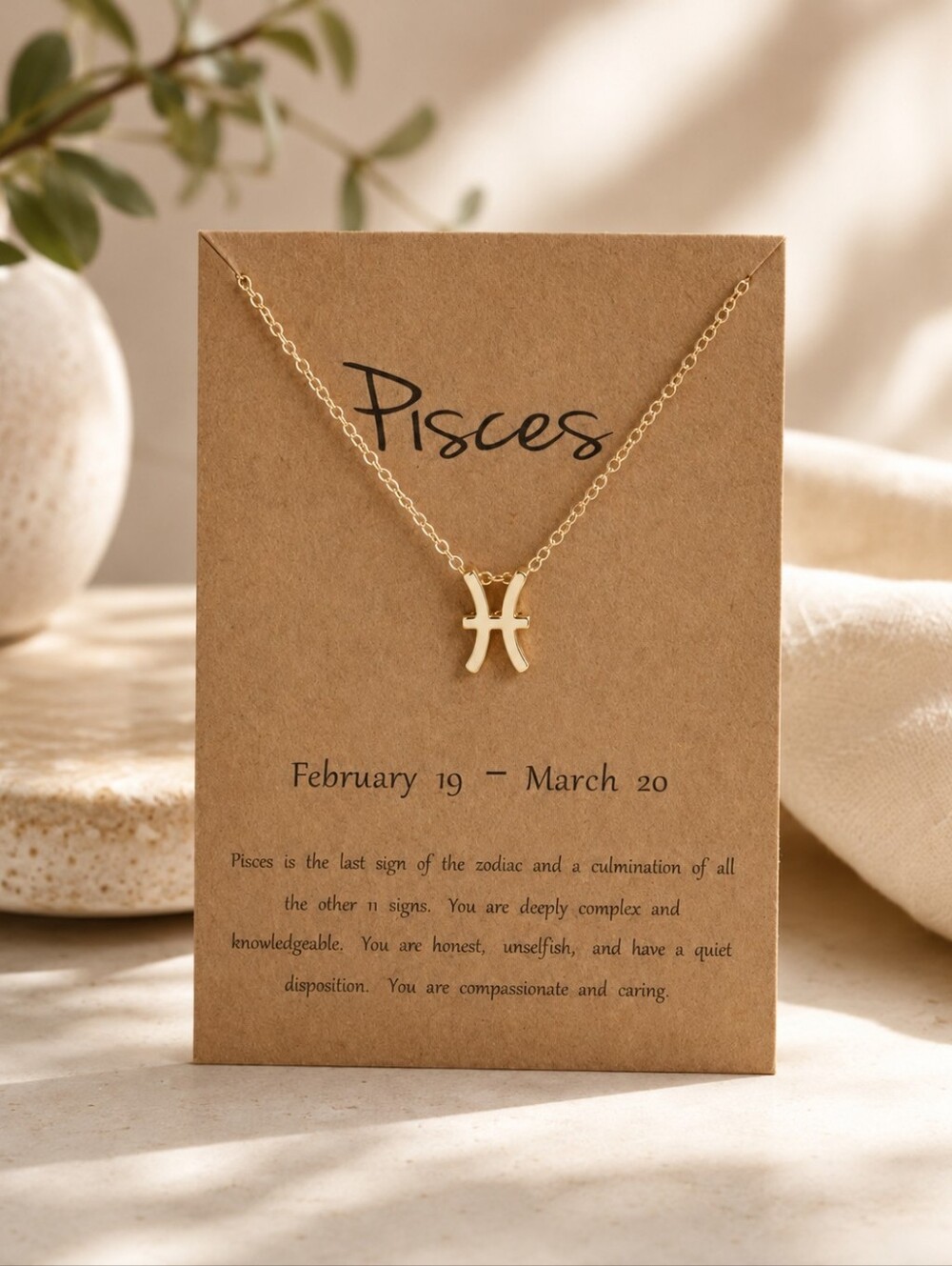 Pisces Star Signs Nacklace Pendant